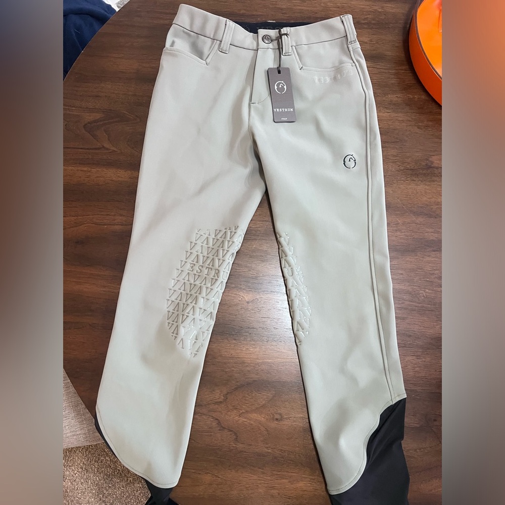 NWT vestrum breeches it40 (us24) light grey
